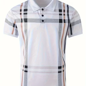 Men's casual lapel polo shirt,