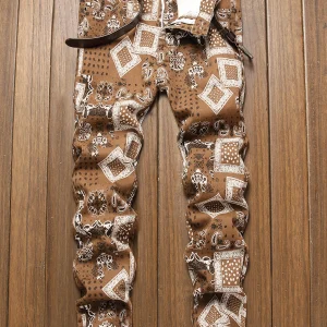 Stylish Men's Mid Waist Distressed jeans