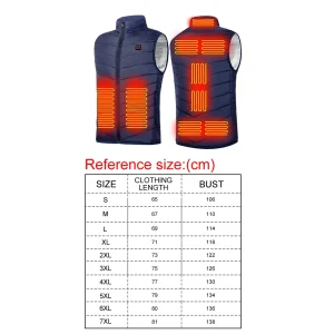 9 Areas Heated Men's Vest