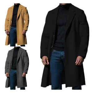 Men s Classic Wool Blend Pea Coat